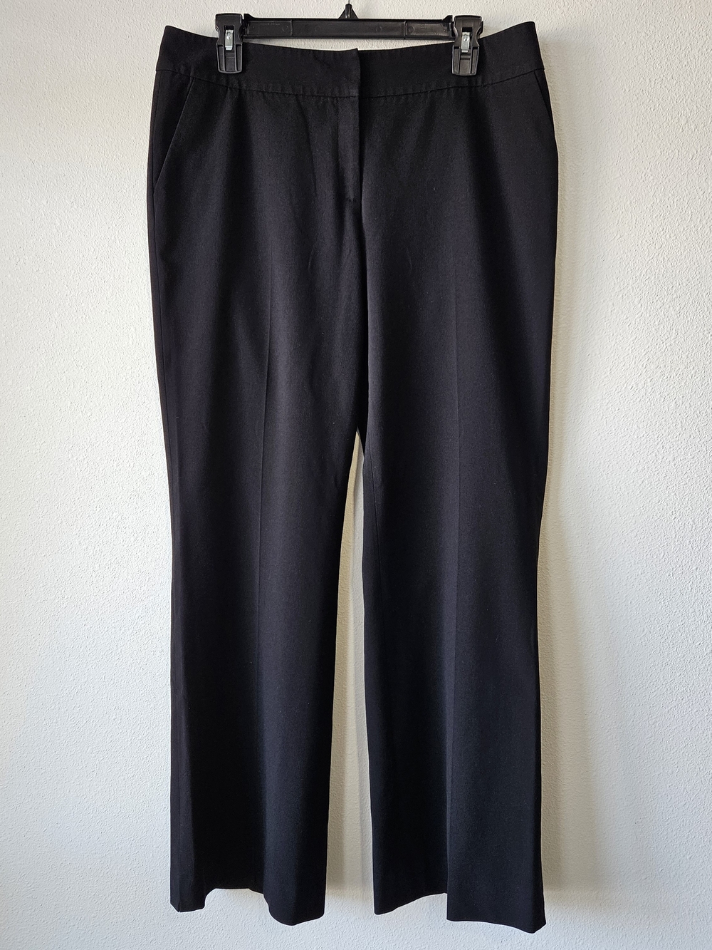 Caslon Black Straight-Leg Women’s Trousers Size 12